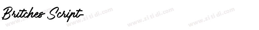 Britches Script字体转换